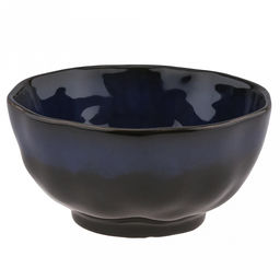 "Тихий океан" Салатник керамический 1,16л, д17,7см, h8,6см, асимметричная форма, синий (Китай)