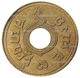 Монета 1 сатанг 1929 года Таиланд