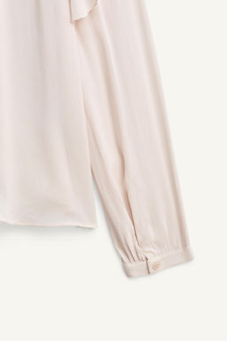 RUFFLED BLOUSE WITH BOW LIMITED EDITION - Zara фото 8