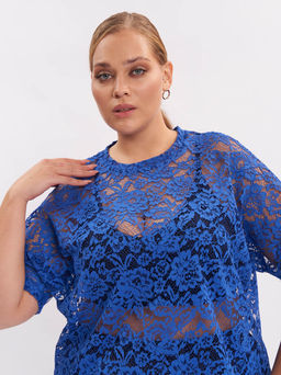 Блузка из гипюра BL42809BLU08 - Артесса фото 3