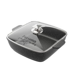 Жаровня алюмин. 24х24см (АП) Гранит black (37802) (Мечта)