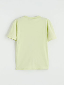 Bisiklet Yaka Minecraft Bask?l? Erkek ?ocuk Ti??rt