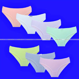 Цена за 7 шт. Детские трусы для девочек Турция однотонные "Неделька - 7 шт." арт. 740100 (742100)