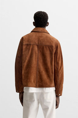 LEATHER JACKET WITH POCKETS - Zara фото 12