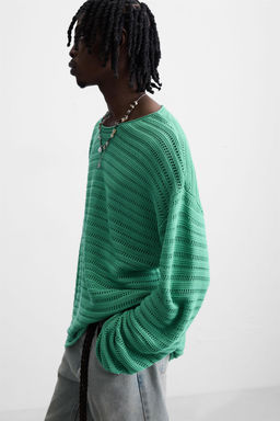 TEXTURED KNIT SWEATER - Zara фото 6
