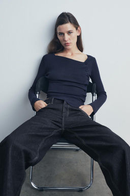 GATHERED KNIT TOP - Zara фото 13
