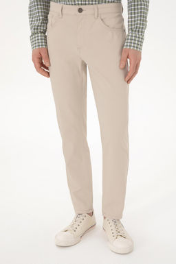 Erkek Ta_ Slim Fit Kanvas Pantolon