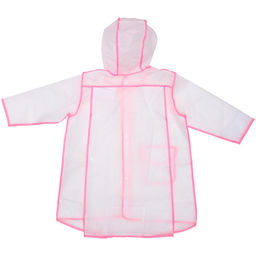 Дождевик-плащ "Neo" с капюшоном и завязками, на кнопках, цвет розовый, р. XL(61*55см.)
