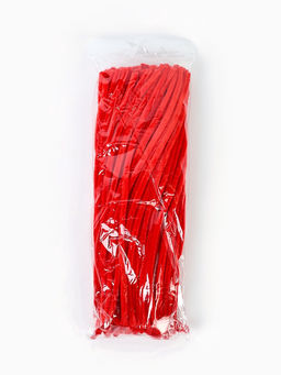 Синельная проволока, набор 100 шт, размер 1 шт 30х0,8 см, цвет красный