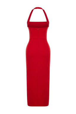 TRENDYOLMILLA Siyah Vucuda Oturan Dokuma Elbise TPRSS24EL00136 фото 15