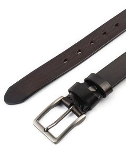 Мужской кожаный ремень Dierhoff ДРК 3053/1-35 Коричневый - Sergio valentini фото 10