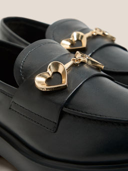 Женские лоферы LOVE MOSCHINO NEW CITY LOVE Артикул 4562256, черный  фото 3