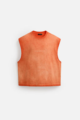 WASHED EMBROIDERED TANK TOP - Zara фото 7