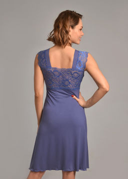 Ночная сорочка МИЛАНА (индиго / золото №14/27) - Ивановская трикотажная компания фото 3