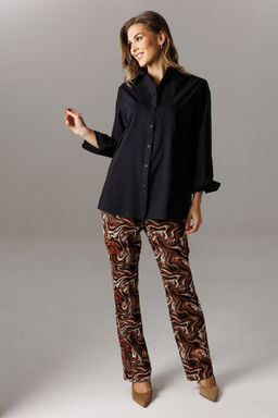 Костюм Lars Style 1196 черный, молочно-коричневый принт