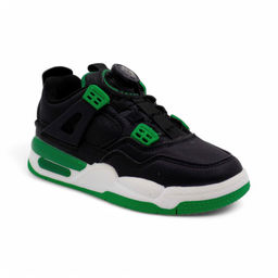 Кроссовки А7227-7 черно зеленые