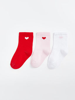 Bask?l? K?z Bebek Soket ?orap 3l? - Waikiki фото 2