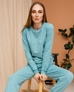 Свитшот однотонный SFO001 - Elena sorti фото 4