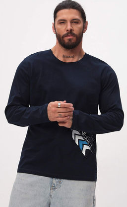 Лонгслив P521-1001-893 d.blue
