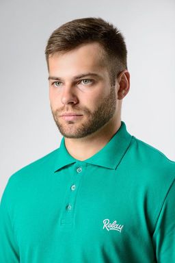 спортивная футболка-поло 92% хлопок, 8% лайкра - Relay фото 4