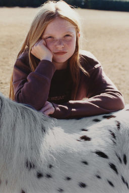 RAISED SLOGAN SWEATSHIRT - Zara фото 5
