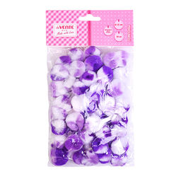 Набор помпонов для творчества "DIY" 25 мм, 50 шт, в пластиковом пакете с блистерным подвесом, фиолетовые цвета ассорти