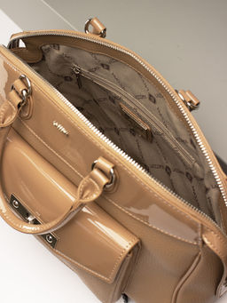 LACCOMA сумка WJA9729-коричневый эко кожа хлопок фото 5