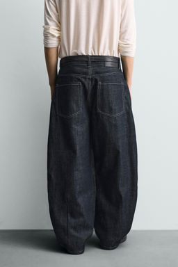 JEANS BALLOON FIT / Marino / Blanco - Zara фото 3