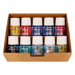 PEBEO Набор красок Setacolor Light Fabrics Коллекция для светлых тканей с аксессуарами 10 цв. х 45 мл 758483