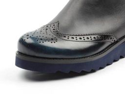 02-91-309-02-5 BLACK Сапоги женские (натуральная кожа, байка) - Фабричный китай фото 5