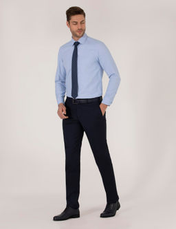 Рубашка Pierre Cardin Slim Fit Oxford темно-синяя