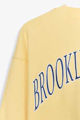 EMBROIDERED SLOGAN PLUSH SWEATSHIRT - Zara фото 22