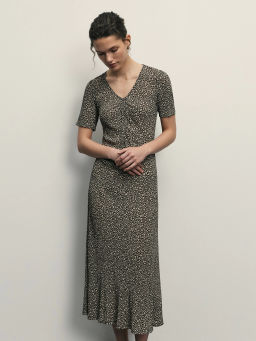 Платье миди с принтом / Zarina