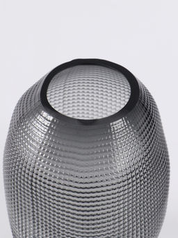 Ваза «Аллесио», 25×16 см, стекло, чёрная