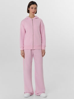 Толстовка женская розовая на молнии