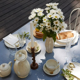 Скатерть «Этель» Linen collection grey, 145×220 см, 100% лён, 210 г/м²