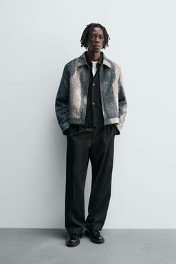 ABSTRACT JACQUARD JACKET