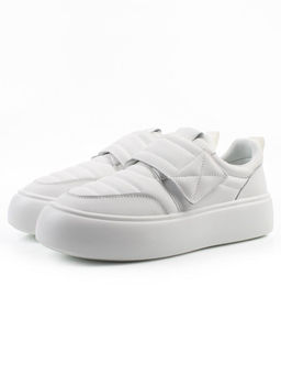 03-YH462-1 WHITE Полуботинки спортивные демисезонные женские (натуральная кожа)