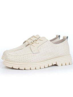 03-PDD161-2 BEIGE Полуботинки женские (натуральная кожа)