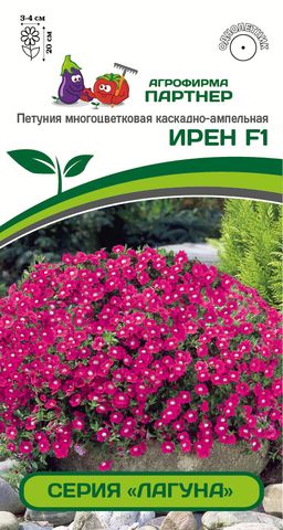Петуния Лагуна Ирен каскадная розовая с глазком