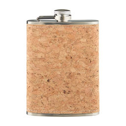 Фляжка Мастер К Пробка, 240 мл, подарочная, 8 oz, нержавеющая сталь