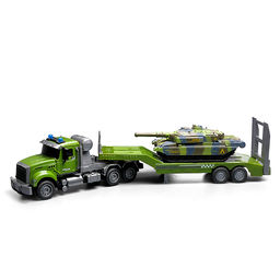 Машина "Военный грузовик" с танком р/у 27 MHz, в коробке