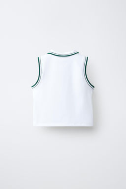 POLO TEXTO VIVOS CONTRASTE / Blanco - Zara фото 8