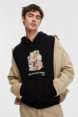 Sudadera con capucha y estampado Oversized Fit