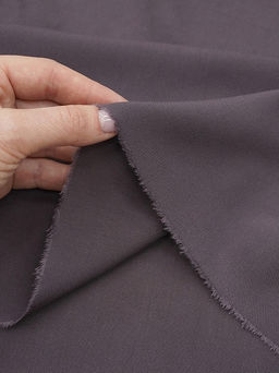 Штапель цв.Темный кофейно-лиловый, ш.1.45м, вискоза-100%, 110гр/м.кв. - Купава фото 8