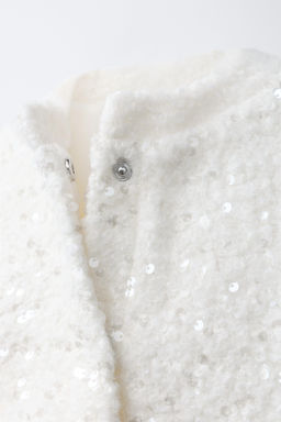 SEQUIN BOMBER JACKET - Zara фото 5