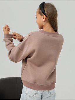 Свитшот Начес Элегант Какао Девочка - София фото 3