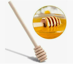 Палочка для мёда из бука, ложка для меда, 15 х 2,3 см в индивидуальной упаковке