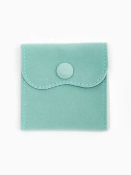 Набор конвертиков для украшений 10 шт. бархатный, 7×7 см, бирюзовый (7461969)