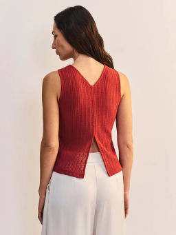 Майка прямого кроя с разрезом на спинке ZR2605023417-21 / Zarina  фото 6